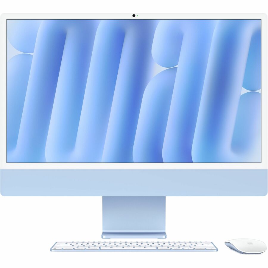 Apple iMac MWUF3LL/A All-in-One Computer - Apple M4 - 16 GB - 256 GB SSD - 24" 4.5K - Desktop - Blue