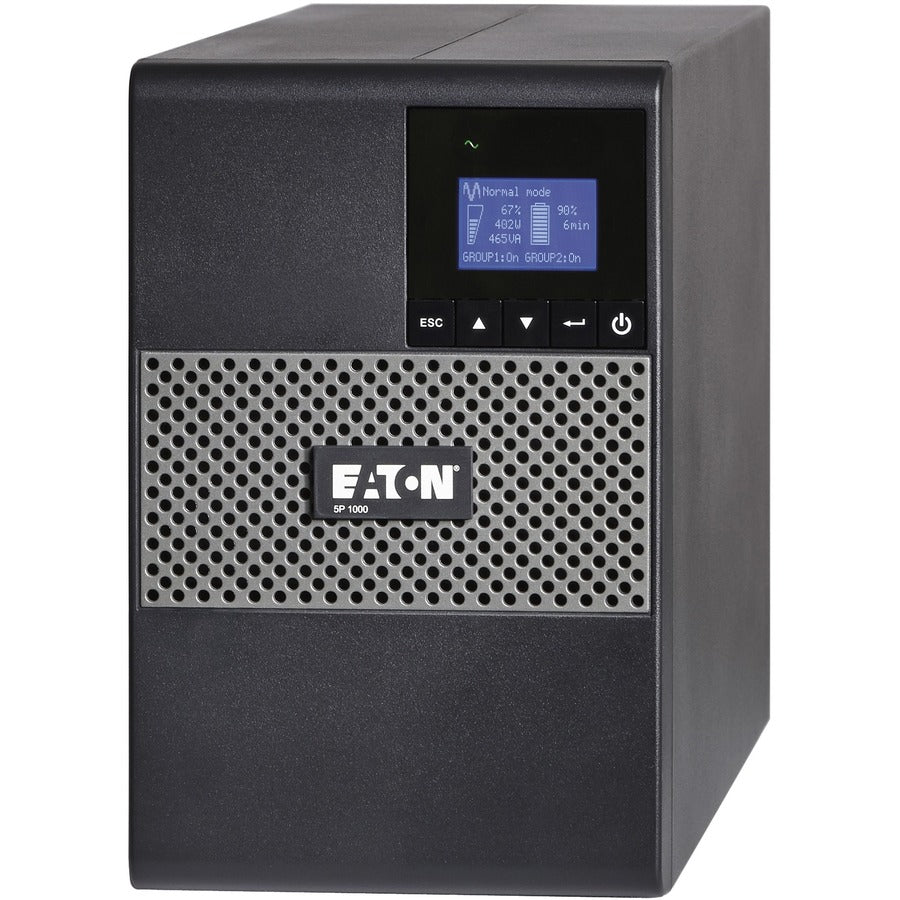 Eaton 5P UPS UPS 1000VA 770W 120V Line-Interactive UPS, 5-15P, 8x 5-15R Outlets, True Sine Wave, Cybersecure Network Card Option, Tower