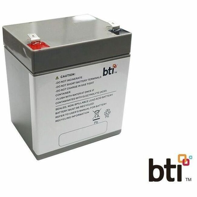BTI 12V5.5A-T2-BATT-BTI 12V 5.5AH 1-CELL T2/F2 SEALED LEAD ACID BATTERY FOR VARI