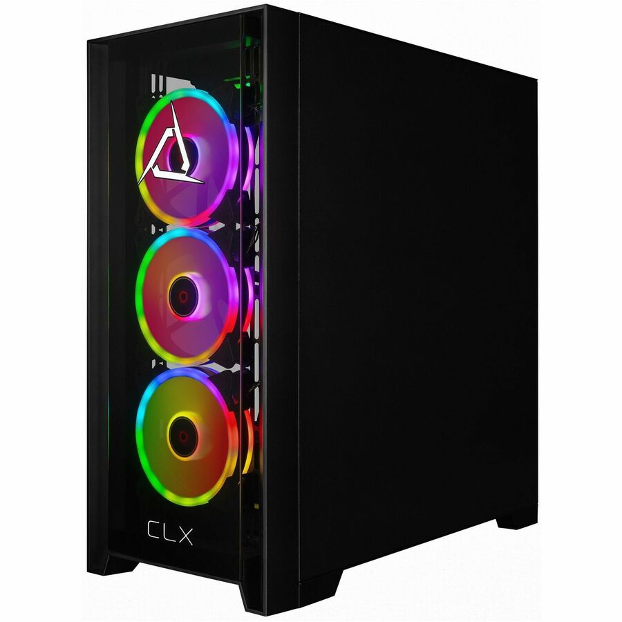 CLX SET Gaming Desktop Computer - Intel Core Ultra 9 285K - 64 GB - 4 TB HDD - 2 TB SSD - Mid-tower - Black