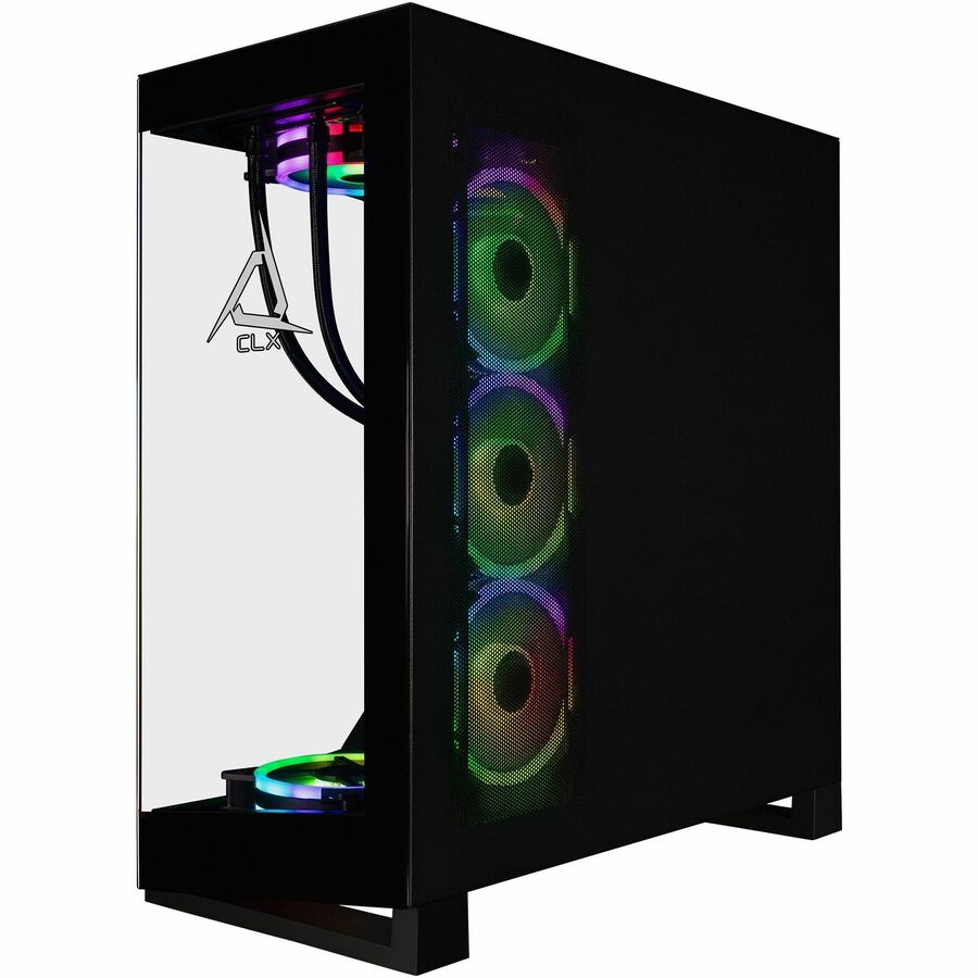 CLX Horus Gaming Desktop Computer - AMD Ryzen 9 9950X - 96 GB - 8 TB HDD - 2 TB SSD - Mid-tower - Black