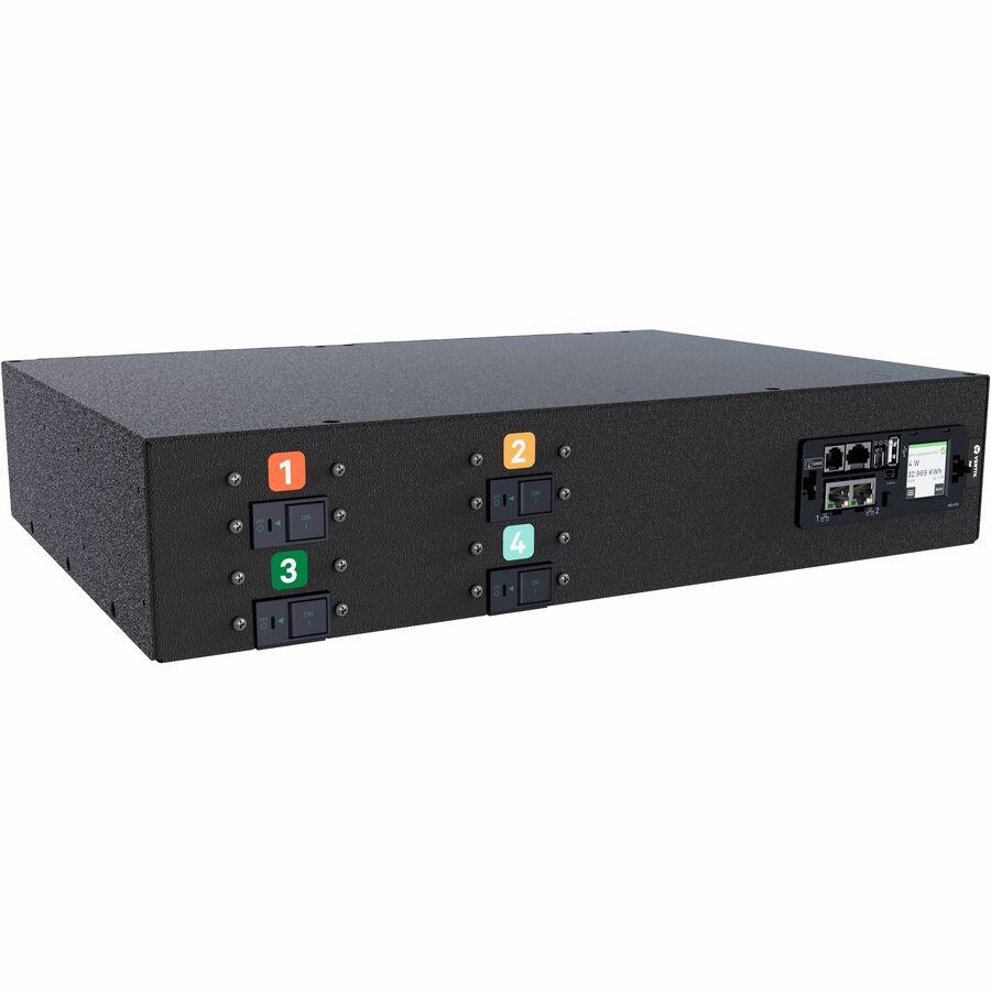 RPDU, MONITORED UNIT LEVEL, 60A/63A, 200-240V, 14.4KW, HORIZONTAL, (24) COMBINAT