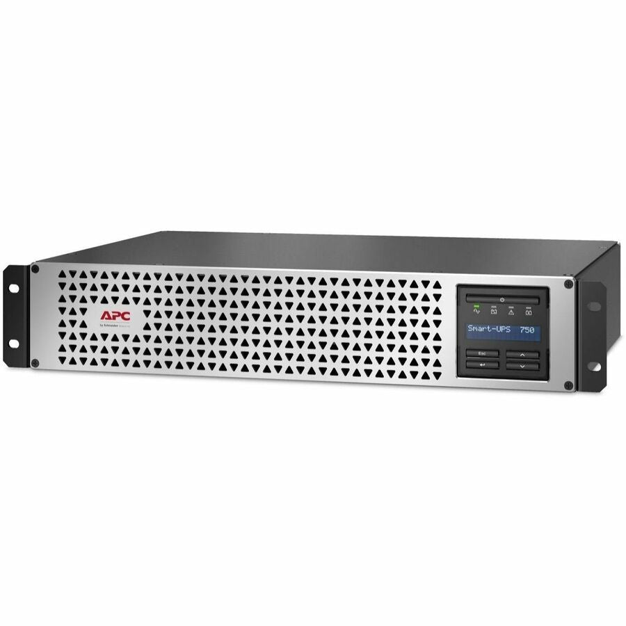 APC Smart-UPS, Line Interactive, 750VA, Lithium-ion, Rackmount 2U, 120V, 6x NEMA 5-15R outlets, SmartConnect Port+SmartSlot,Short Depth,AVR,LCD,TAA