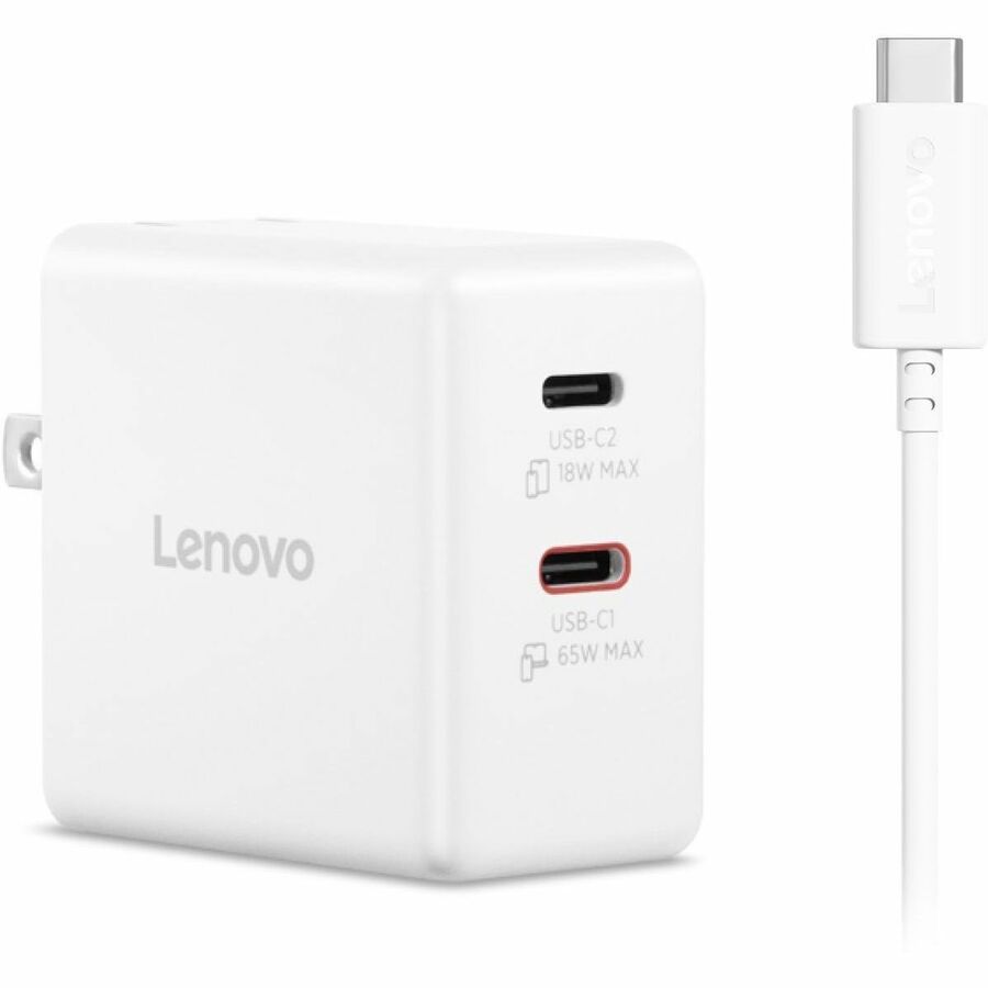 Lenovo Dual USB-C 65W GaN Charger