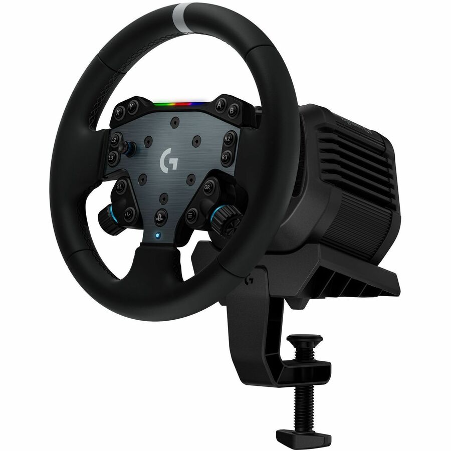 Logitech G RS50 System, 3-Piece Sim Racing Steering Wheel Setup - RS50 Wheel base with 8 Nm Direct Drive, RS Wheel Hub with 13 Buttons and RS Round Wheel 11-inch - For PS5/PS4/PC