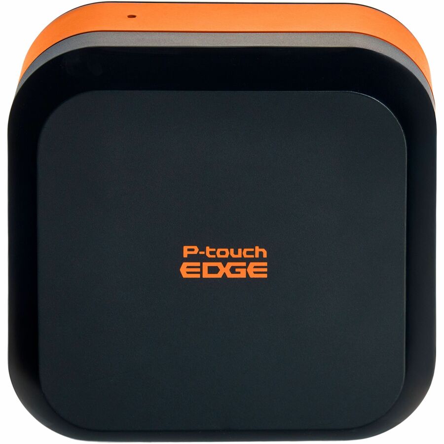 Brother P-touch EDGE PT-E720BT Industrial, Mobile Thermal Transfer Printer - Portable - Label Print - USB - Bluetooth - Battery Included - With Cutter - Black, Orange