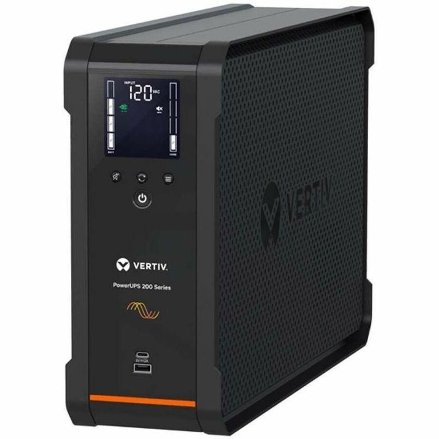 Vertiv PowerUPS 200 Premium PSA6S-1500LVT, 1440VA/915W, AVR, User-Replaceable Batteries, Battery Backup, 10 NEMA Outlets, Three-Year Warranty