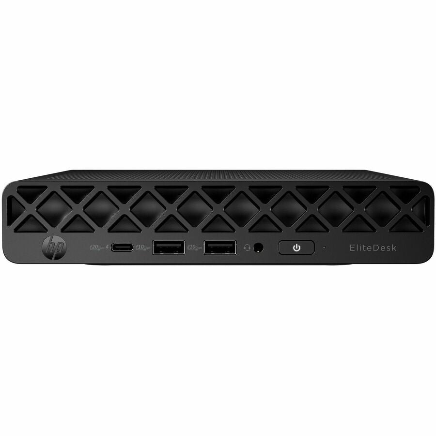 HP EliteDesk 8 G1i Desktop Computer - Intel Core Ultra 7 Series 2 265T - 16 GB - 512 GB PCI Express NVMe SSD - Mini PC - Jack Black