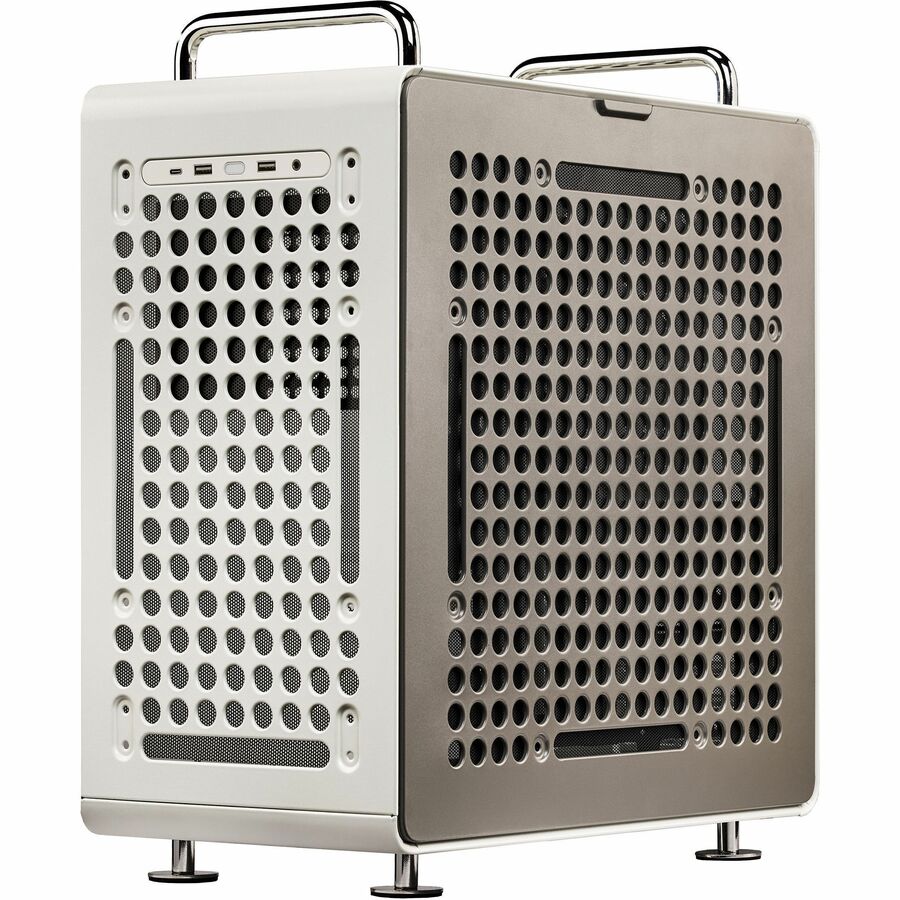Cooler Master QUBE 540 ATX Mid-Tower PC Case - Highly Customizable Modular Computer Chassis with Movable I/O Panel, Multi-Position PSU Mount, Tempered Glass Panel & Portable Handles - Moonstone