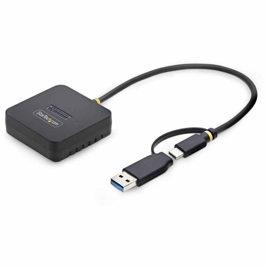 StarTech USB-C/USB-A to M.2 NVMe Dock Adapter, 10Gbps, Tool-Free External M.2 NVMe SSD Reader, B+M/M-Key