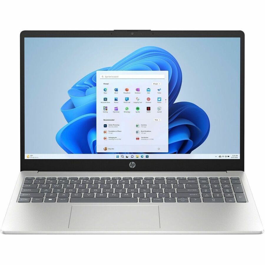 HP 15-fd0000 15-fd0005cl 15.6" Touchscreen Notebook - Full HD - Intel Core i5 13th Gen i5-1334U - 8 GB - 512 GB SSD - Natural Silver