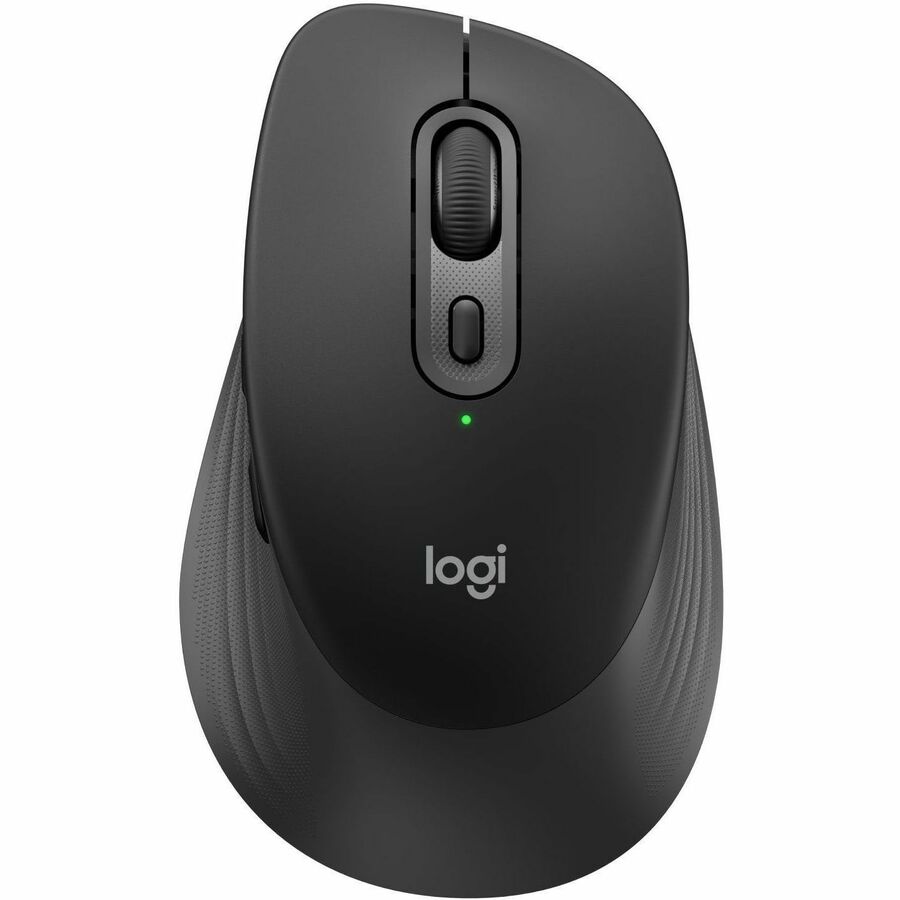 Logitech Signature Comfort M840 L Wireless Mouse, Bluetooth Mouse with Silent Clicks, SmartWheel, Customizable Buttons, Black