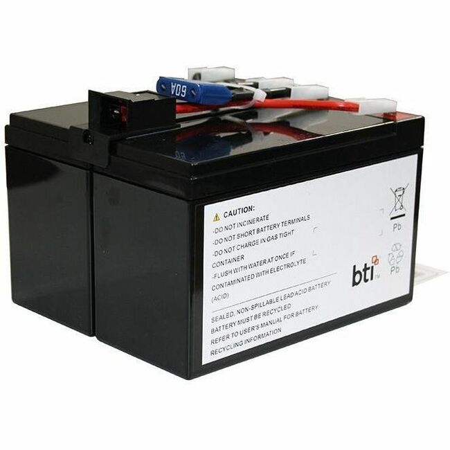 BTI RBC48-SLA48-TAA 12V 2-CELL LEAD ACID UPS BATTERY FOR APC SMT750, SMT750C, SM