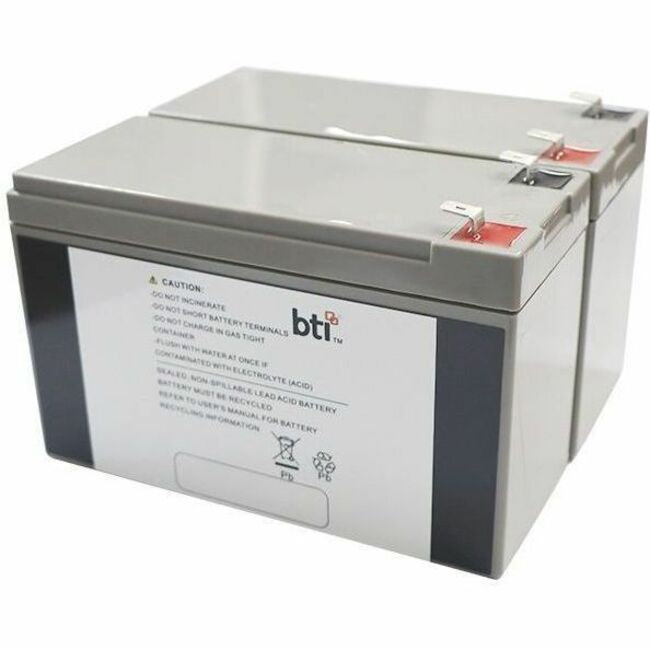 BTI RB1290X2-TAA 12V 2-CELL LEAD ACID UPS BATTERY FOR CYBERPOWER BRG1350AVRLCD,