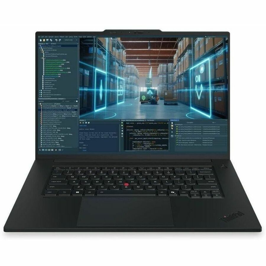 Lenovo ThinkPad P1 Gen 9 21UE000TUS 16" Touchscreen Copilot+ PC Mobile Workstation - 3.2K - 120 Hz - Intel Core Ultra 7 Series 3 366H - 64 GB - 2 TB SSD - English (US) Keyboard - Black