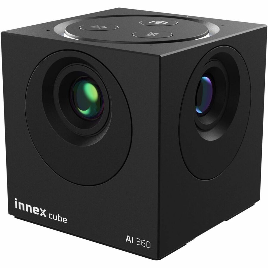 Innex CUBE 4K 360 Portable AI Smart Video Conference System with Carrying Case & Remote