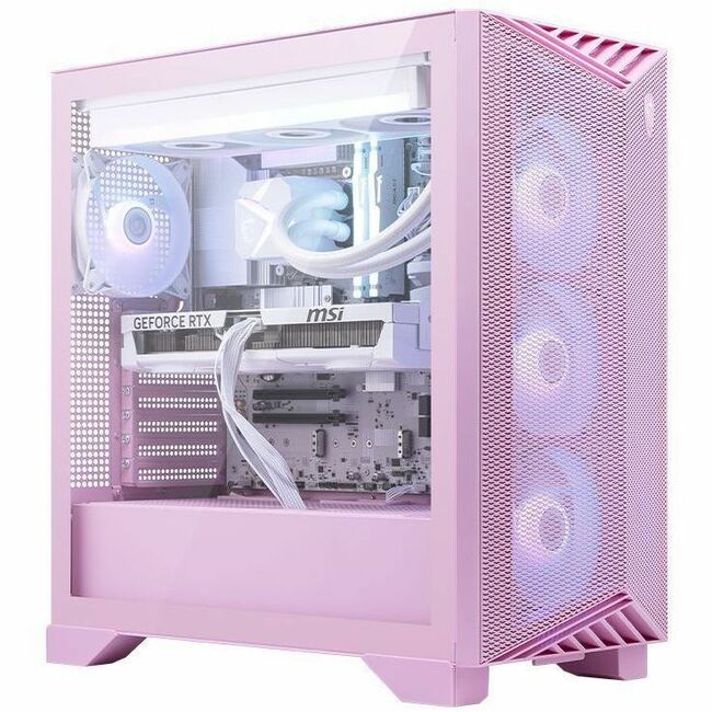 MSI Aegis RS2 AI C2NVM7-2254US Gaming Desktop PC - Intel Core Ultra 7 270K Plus, GeForce RTX 5060 Ti 8G White, 32GB DDR5, 1TB NVMe SSD, Liquid Cooling, Windows 11 Home, Pink
