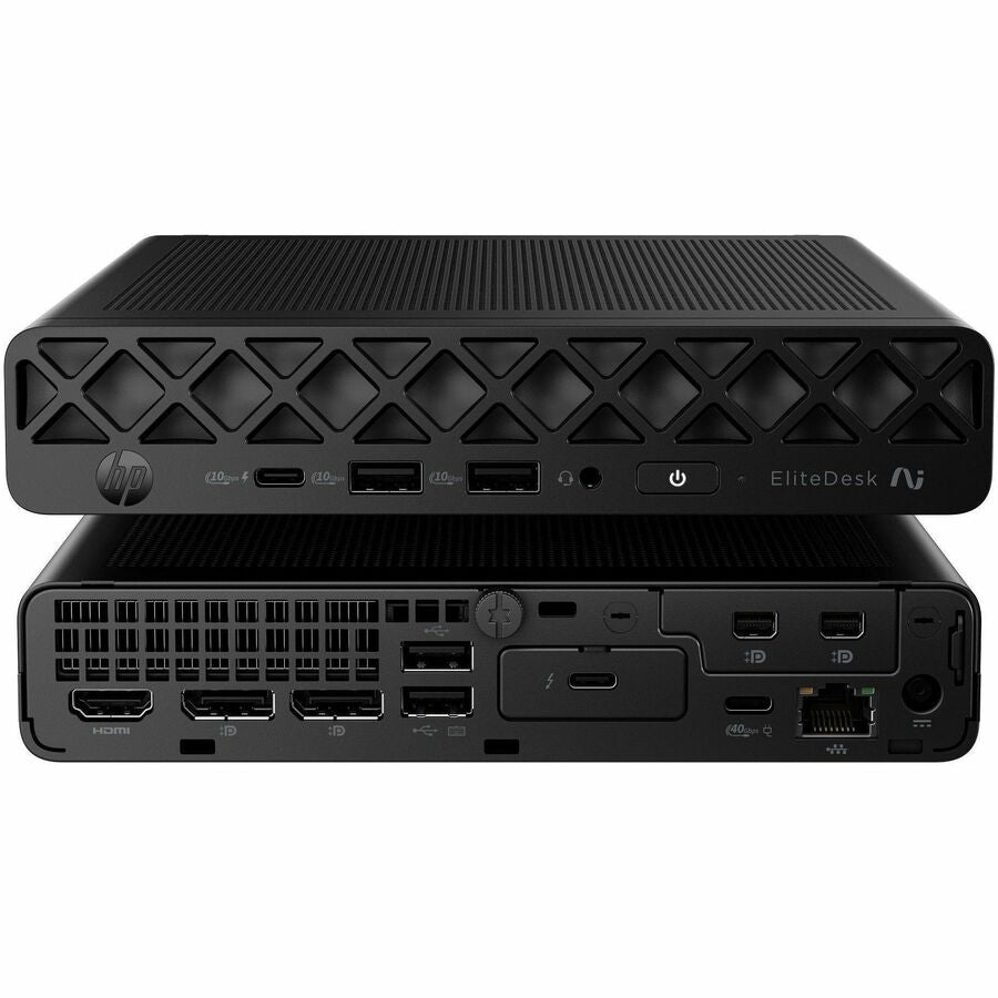 HP EliteDesk 8 G2a Desktop Computer - AMD Ryzen AI 7 PRO Ryzen AI PRO 400 Series 450 - 16 GB - 512 GB PCI Express NVMe SSD - Mini PC - Jack Black