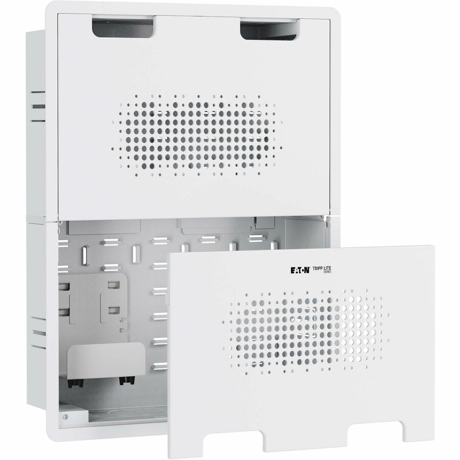 Tripp Lite series DMINWALLDUAL Wall Mount for Monitor, HDTV, Media Box, Media Player, Server, Router, Gaming Console, Flat Panel Display - White