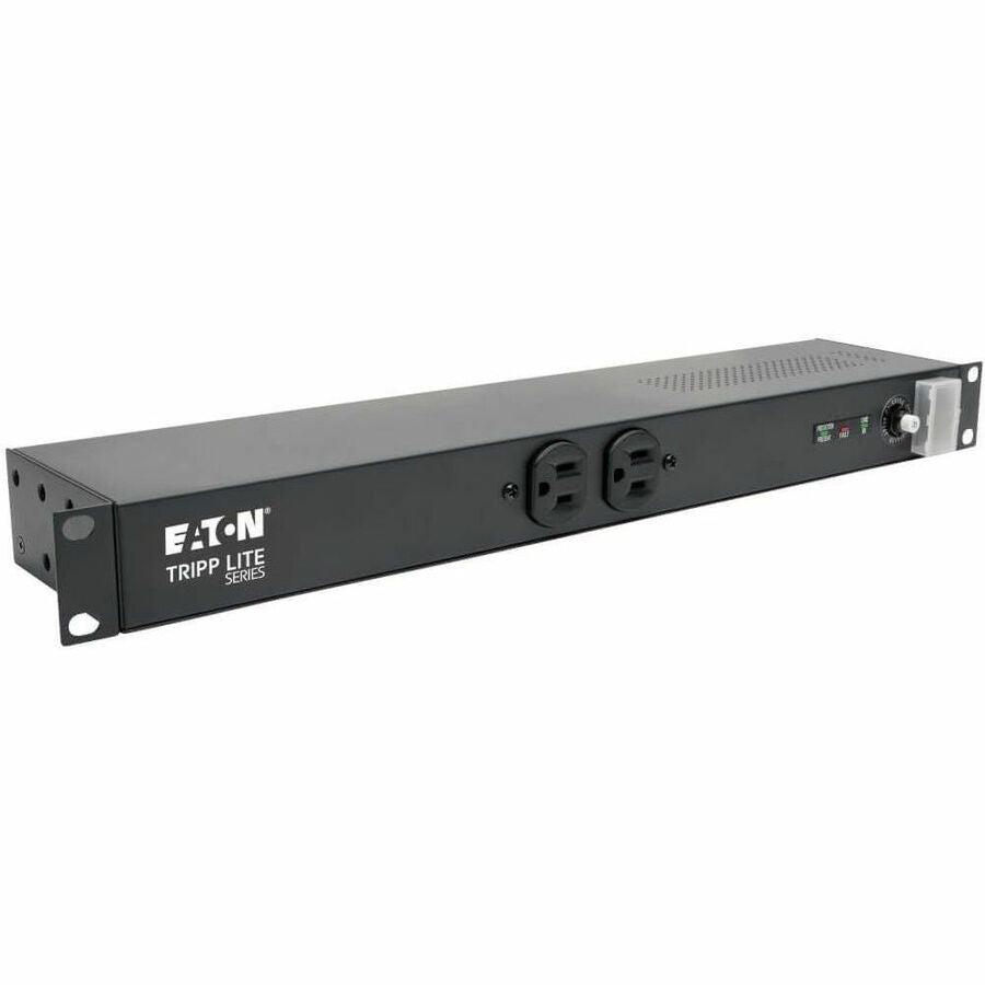 Eaton Tripp Lite Series Isobar 12-Outlet Network Server Surge Protector, 15 ft. (4.57 m) Cord with 5-20P Plug, 3840 Joules, Diagnostic LEDs, 1U Rackmount