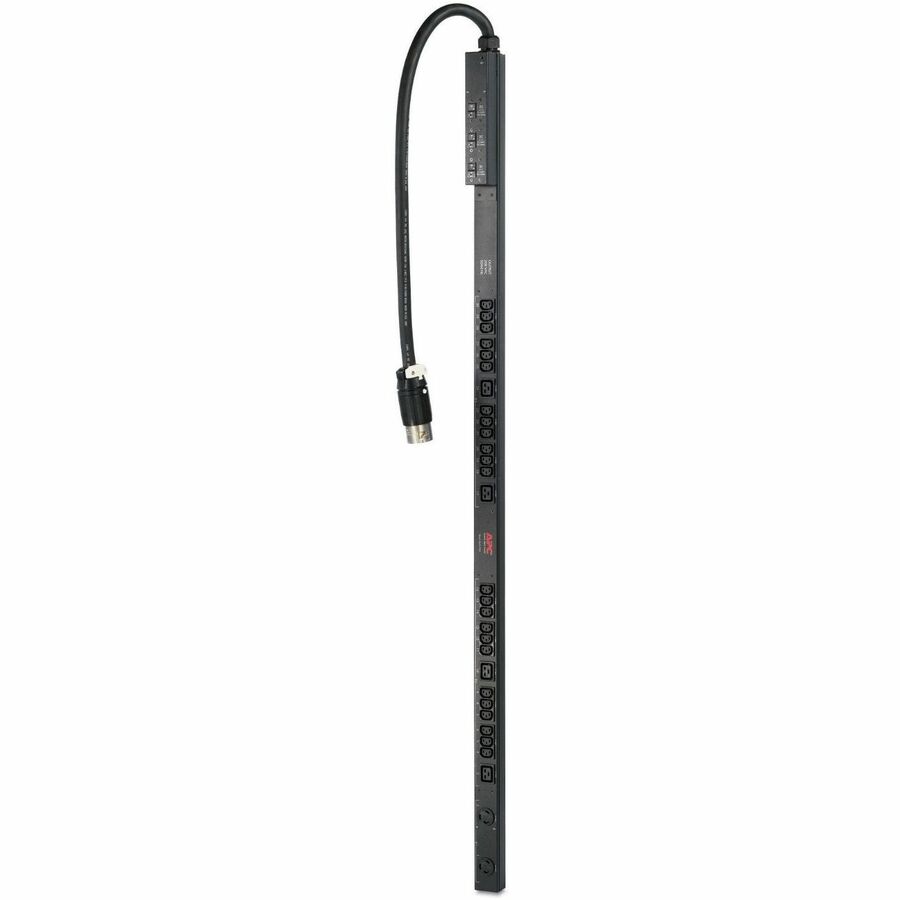 APC NetShelter Basic Rack PDU, Zero U, 14.4kW, 208V, 24 C13, 4 C19, 2 NEMA L6-30R outlet, 3ft input Cord