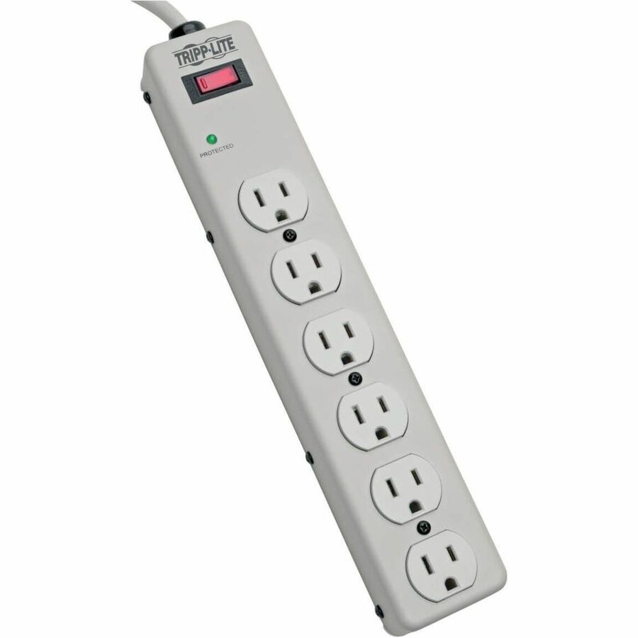 Eaton Tripp Lite Series Protect It! 6-Outlet Surge Protector, 6 ft. (1.83 m) cord, 1340 Joules, Diagnostic LED