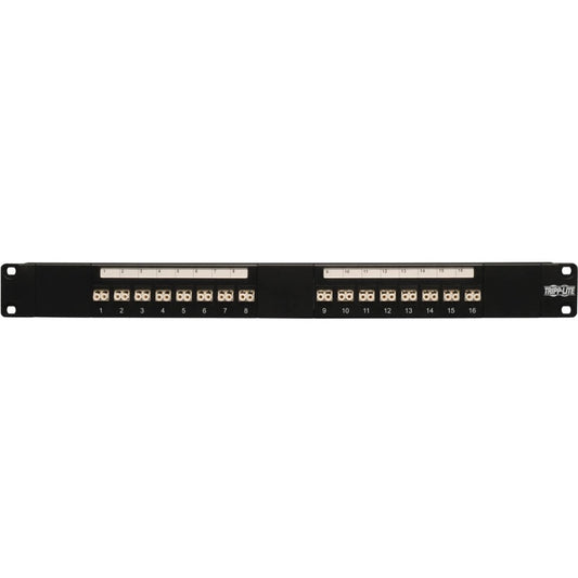 Tripp Lite by Eaton 16-Port Fiber Patch Panel 1U (LC/LC) Multimode or Singlemode