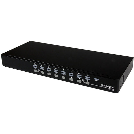 StarTech 16 Port 1U Rackmount USB PS/2 KVM Switch with OSD, TAA