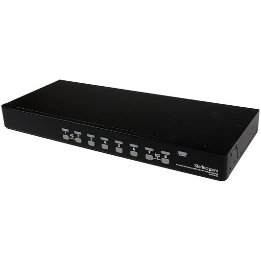 StarTech 8 Port 1U Rackmount USB PS/2 KVM Switch with OSD, TAA