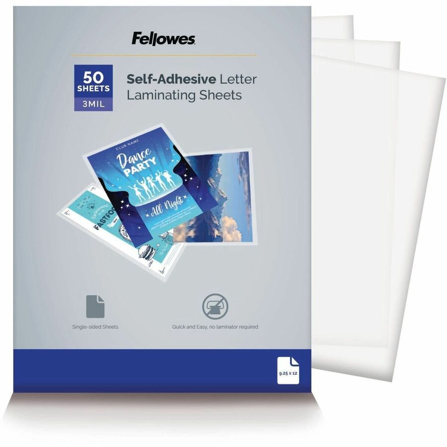 Fellowes Self Adhesive Laminating Sheets