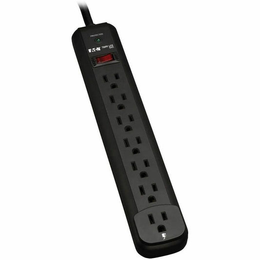 Tripp Lite by Eaton Protect It! 7-Outlet Surge Protector 12 ft. Cord 1080 Joules Diagnostic LED Black Housing