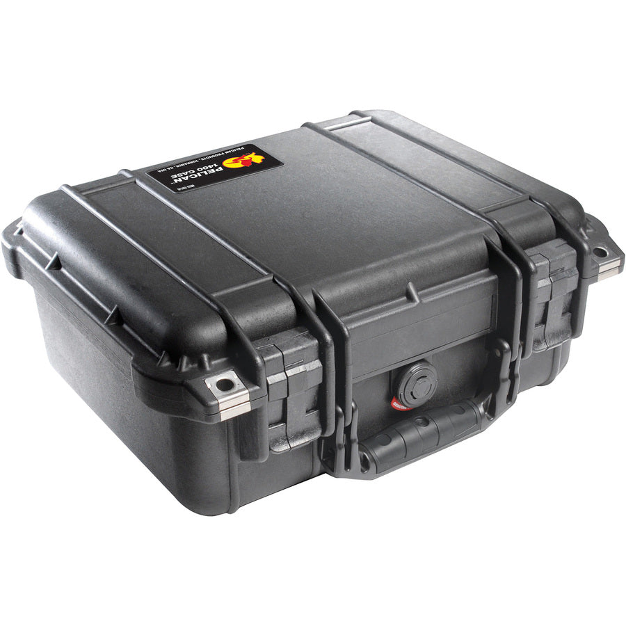 Pelican PELICAN 1400 COPOLYMR RUGGD CASE w/ PICK N' PLUCK FOAM BLACK