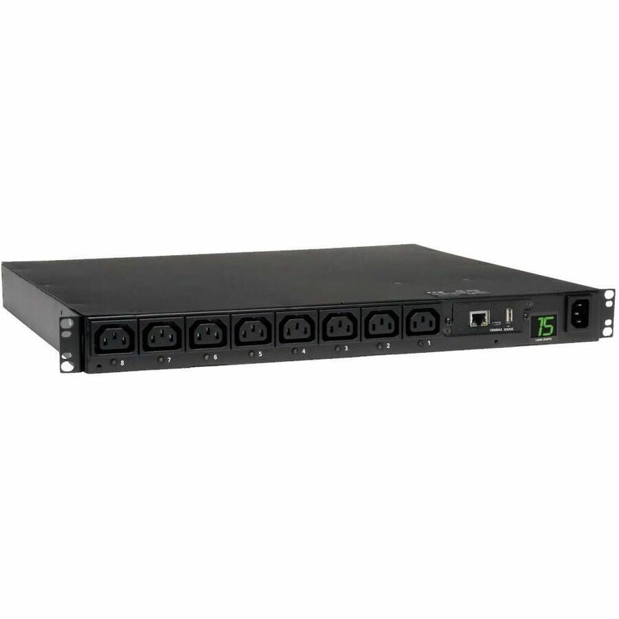 Tripp Lite by Eaton PDU 2.5kW Single-Phase 208/230V Switched PDU - LX Platform 8 C13 Outlets C14 Input 2m Cord 1U Rack-Mount TAA
