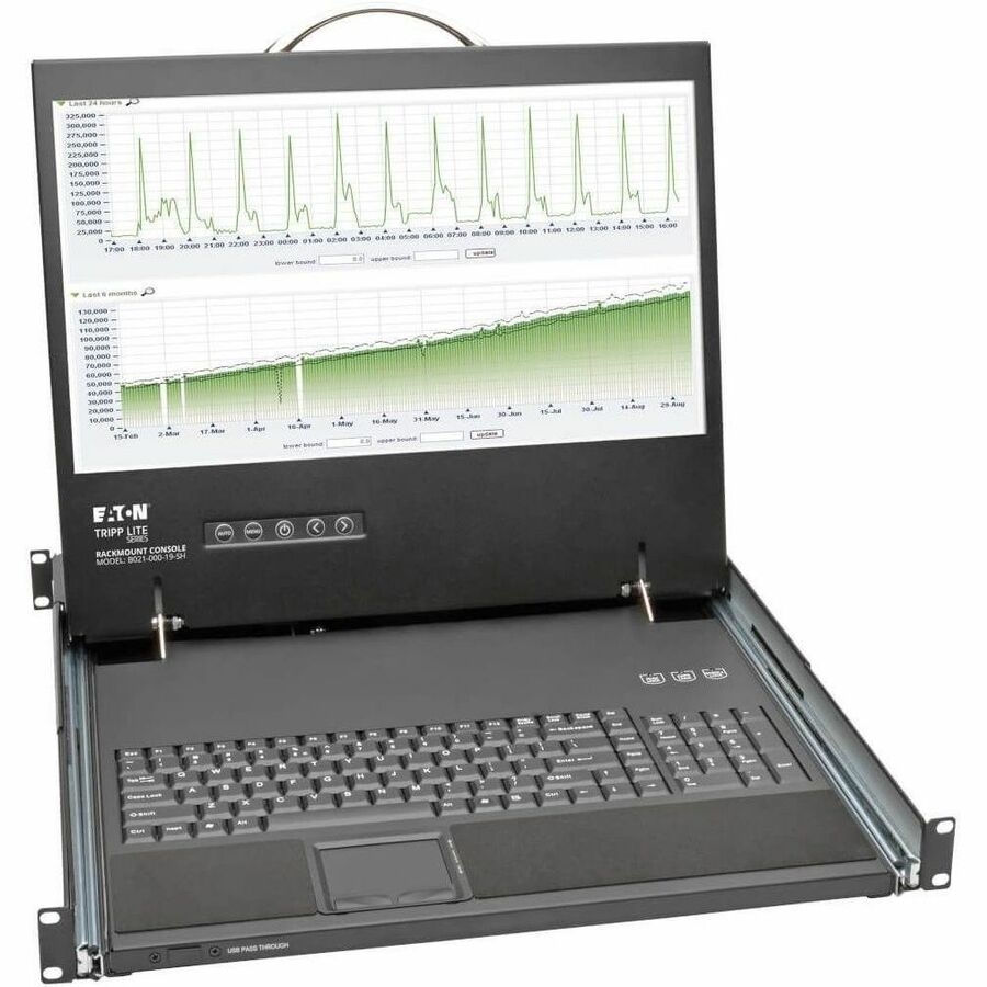Tripp Lite by Eaton 1U Rack-Mount Console with 19-in. LCD Short-Depth; TAA Compliant