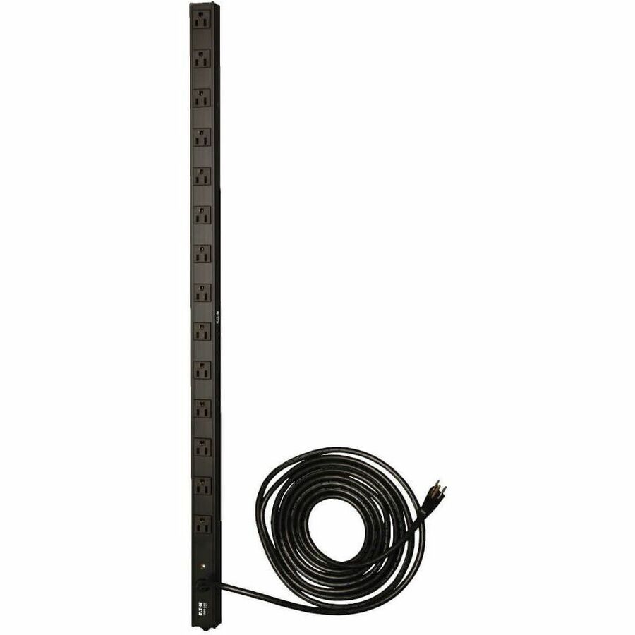 Tripp Lite by Eaton PDU 1.4kW Single-Phase 120V Basic PDU 14 NEMA 5-15R Outlets NEMA 5-15P Input 15 ft. (4.57 m) Cord 0U Vertical