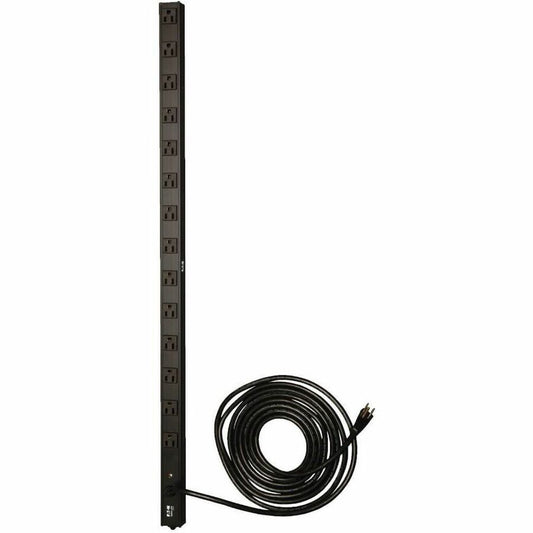 Tripp Lite by Eaton PDU 1.4kW Single-Phase 120V Basic PDU 14 NEMA 5-15R Outlets NEMA 5-15P Input 15 ft. (4.57 m) Cord 0U Vertical