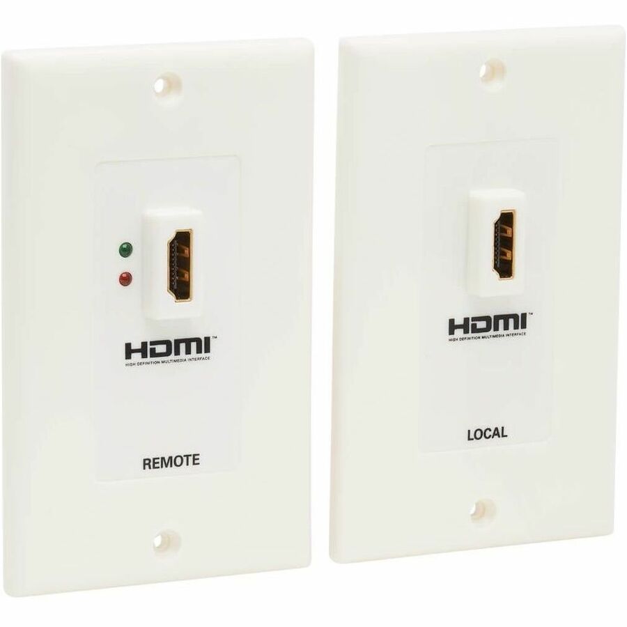 Tripp Lite by Eaton HDMI over Dual Cat5/Cat6 Extender Wall Plate Kit with Transmitter and Receiver TAA
