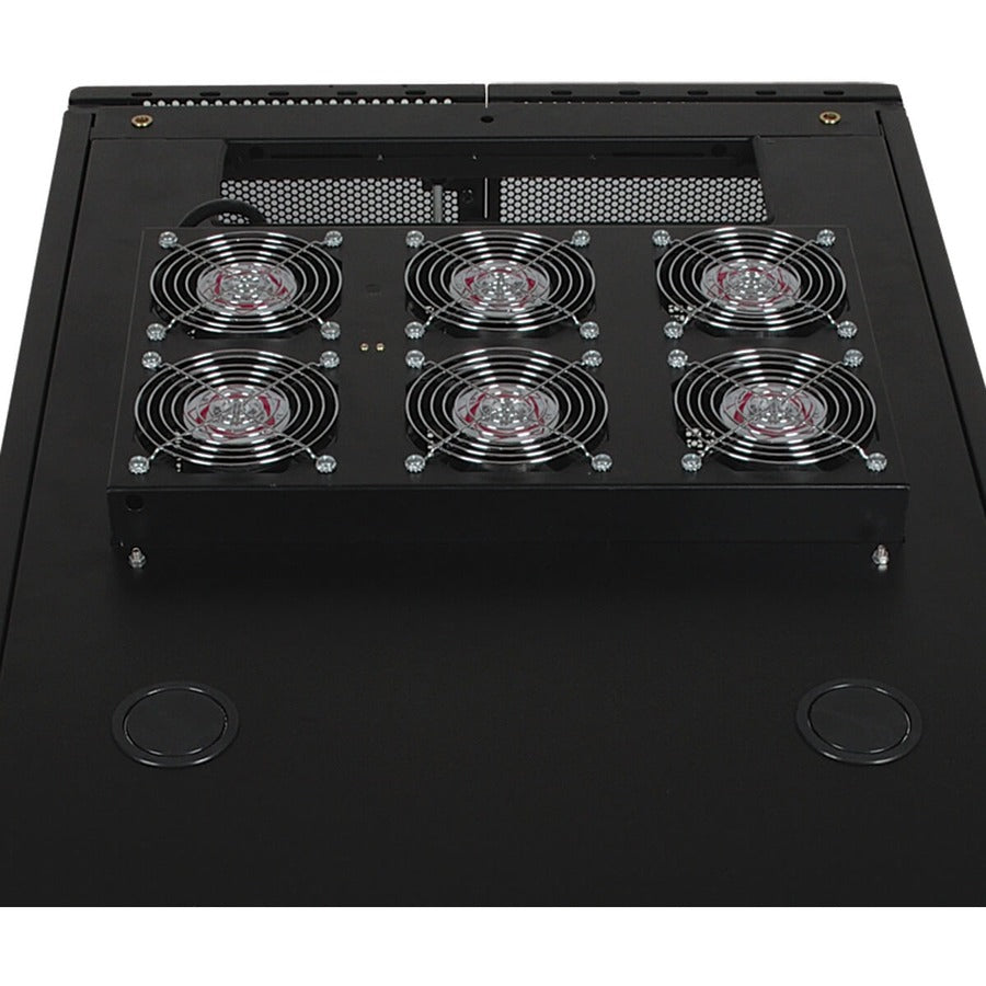 Tripp Lite by Eaton SmartRack Roof-Mounted Fan Panel - 6-120V high-performance fans; 630 CFM 5-15P plug