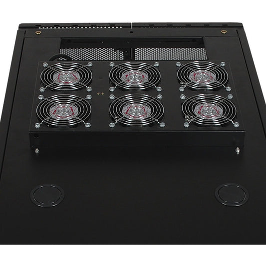 Tripp Lite by Eaton SmartRack Roof-Mounted Fan Panel - 6-120V high-performance fans; 630 CFM 5-15P plug