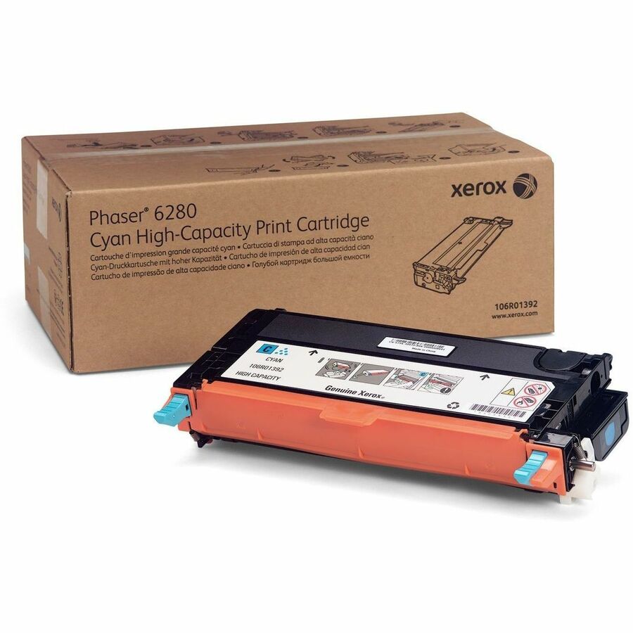 Xerox Genuine Phaser™ 6280 Cyan High capacity Toner Cartridge (5900 Pages) - 106R01392