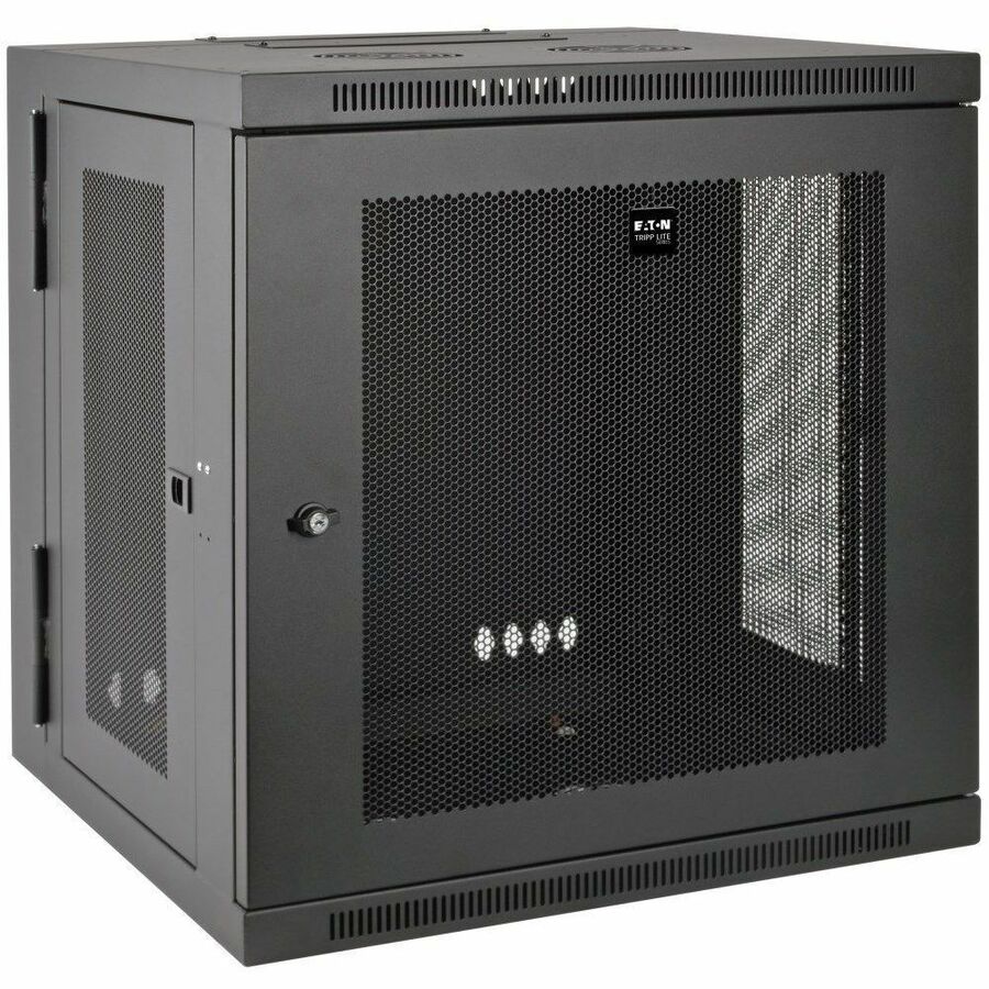Tripp Lite by Eaton SmartRack 12U Low-Profile Switch-Depth Wall-Mount Small Rack Enclosure Hinged Back