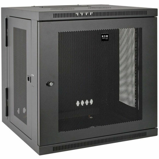 Tripp Lite by Eaton SmartRack 12U Low-Profile Switch-Depth Wall-Mount Small Rack Enclosure Hinged Back