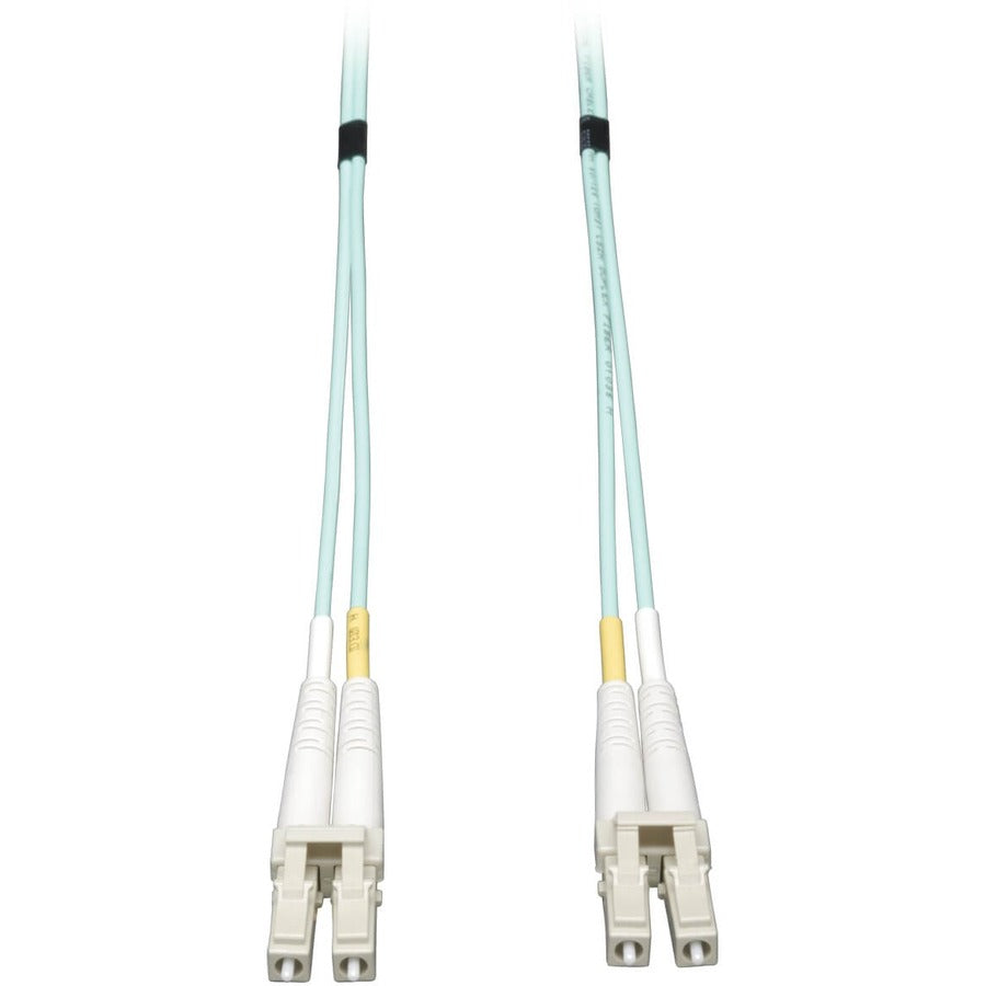Eaton Tripp Lite Series 10Gb Duplex Multimode 50/125 OM3 LSZH Fiber Patch Cable, (LC/LC) - Aqua, 20M (65-ft)