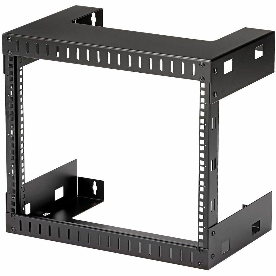 StarTech 2-Post 8U Heavy-Duty Wall-Mount Network Rack, 19" Open Frame Server Rack, 12" Deep, Wall Mount Data Rack for IT Equipment