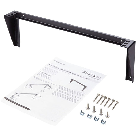 StarTech 1U 19in Steel Vertical Wall Mount Equipment Rack Bracket, TAA