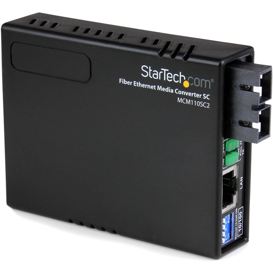 StarTech 10/100 Fiber to Ethernet Media Converter Multi Mode SC 2 km, TAA