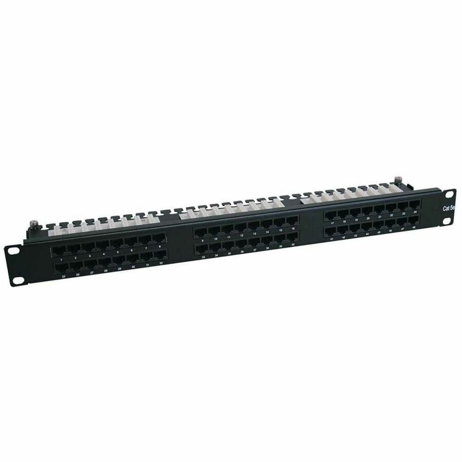 Tripp Lite by Eaton 48-Port 1U Rack-Mount Cat6/Cat5 High Density 110 Patch Panel 568B RJ45 Ethernet TAA