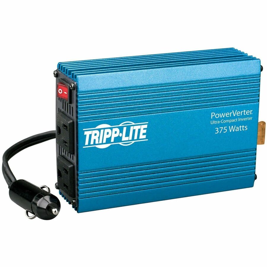 Tripp Lite by Eaton 375W Compact Car Portable Inverter 12V DC to 120V AC 2 Outlet