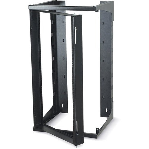 Black Box Wallmount Rack - 19U, 12-24, Tapped Rails Holes, 75-lb. Capacity