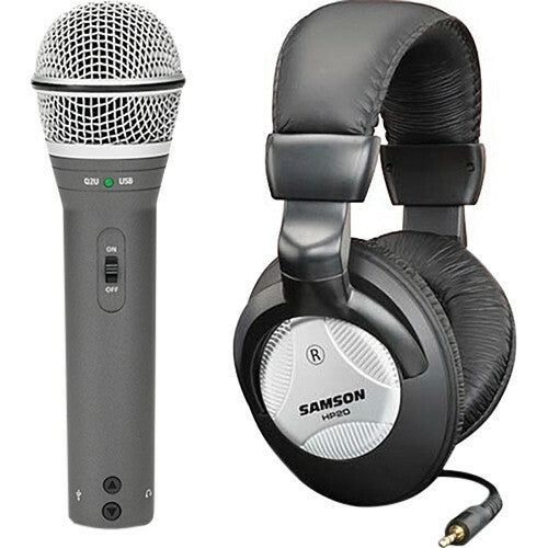 Samson Q2U Rugged Wired Dynamic Microphone - Gray